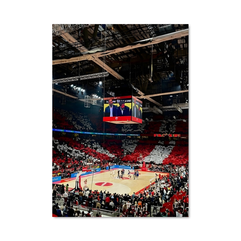 Poster Red star belgrade – affiche Basketball